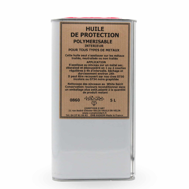 HUILE DE PROTECTION POUR MÉTAUX POLYMÉRISABLE - 0860