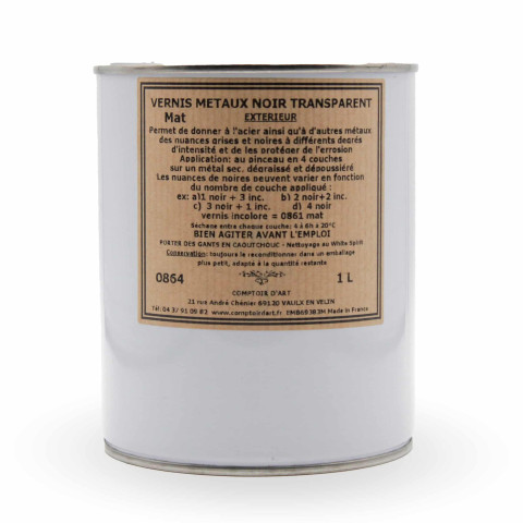 VERNIS MÉTAUX NOIR TRANSPARENT - 0864