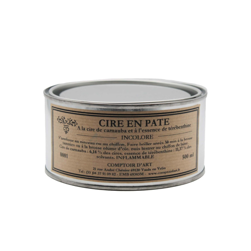 CIRE ENCAUSTIQUE DE CARNAUBA EN PATE - 0001