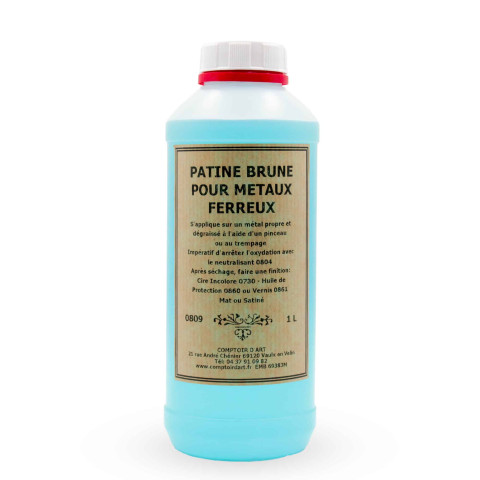 PATINE BRUNE POUR METAUX FERREUX - 0809