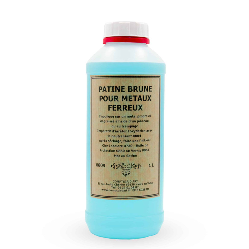 PATINE BRUNE POUR METAUX FERREUX - 0809