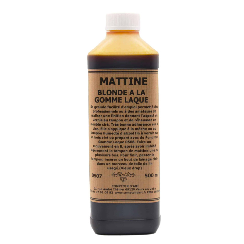 MATTINE BLONDE DE FINITION A LA GOMME LAQUE - 0507