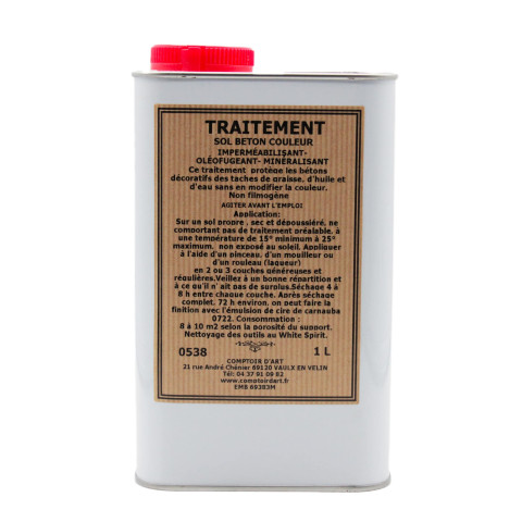 TRAITEMENT SOLVANT SOLS BETON COULEUR - 0538