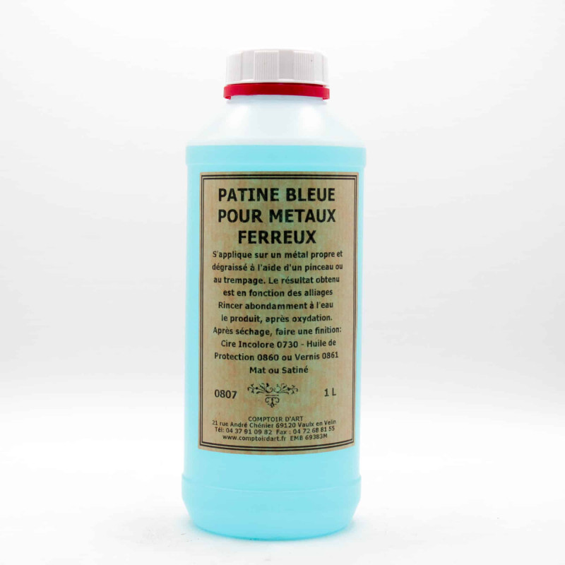 PATINE BLEUE POUR METAUX FERREUX - 0807