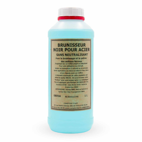 BRUNISSEUR NOIR POUR ACIER SANS NEUTRALISANT - 0805A
