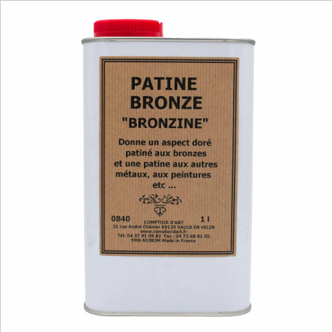 PATINE POUR BRONZE dite "BRONZINE" - 0840