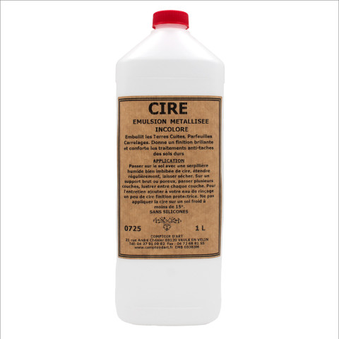 Cire métallisée sol 0725 – Protection brillante et résistante | Comptoir d'Art