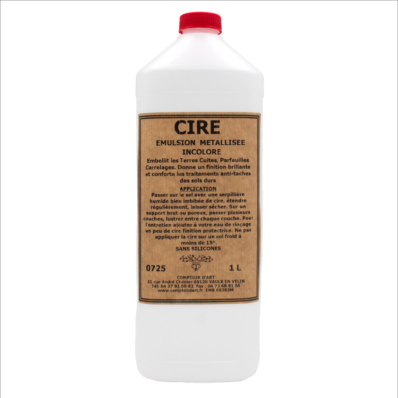 Cire métallisée sol 0725 – Protection brillante et résistante | Comptoir d'Art