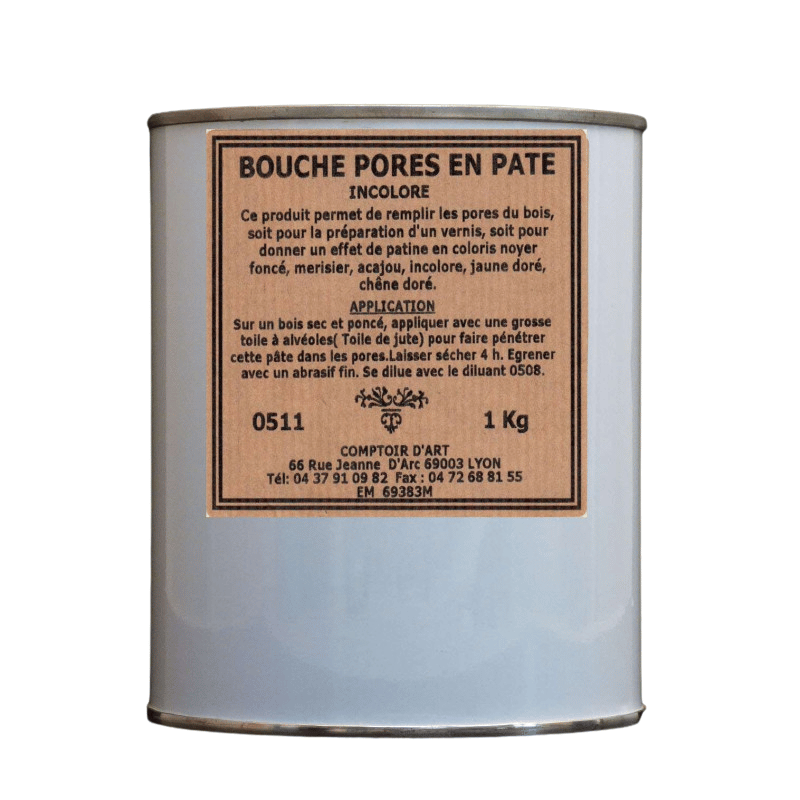 Permet de remplir les pores du bois pour une finition.