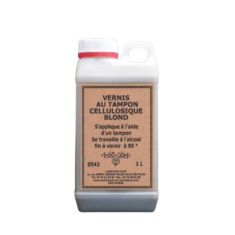 Vernis Tampon Blond Cellulosique.