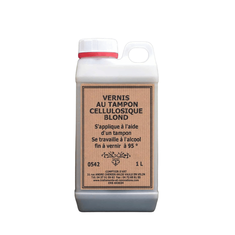 Vernis Tampon Blond Cellulosique.