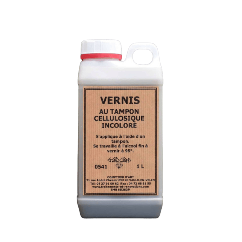 Vernis Tampon Incolore Cellulosique.