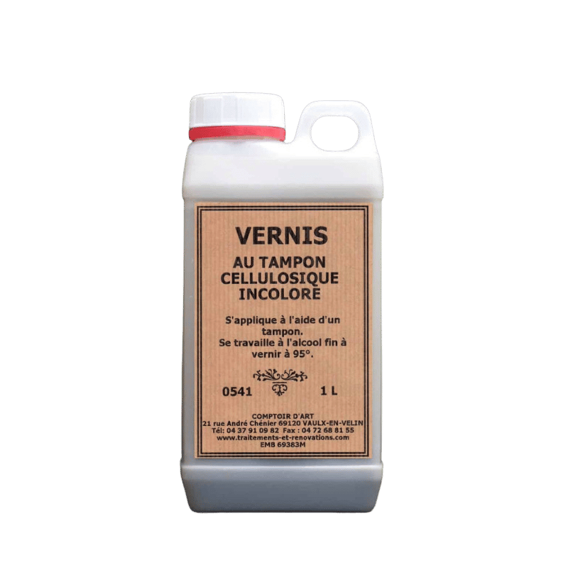 Vernis Tampon Incolore Cellulosique.