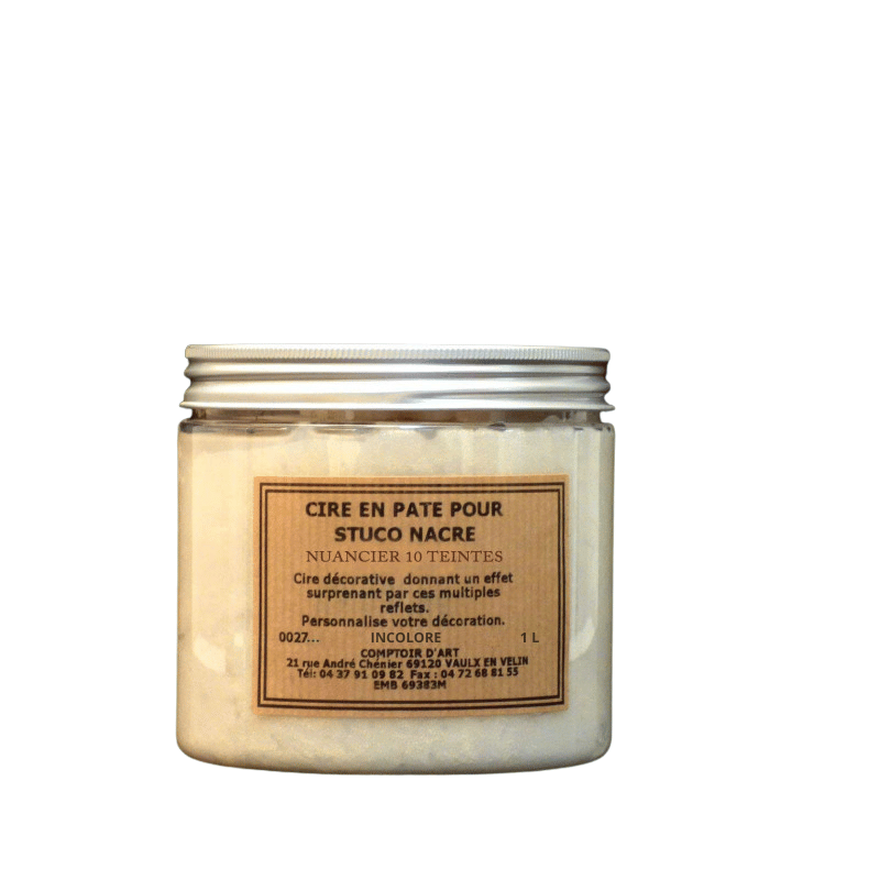 Cire en Pate Solvant pour Stucco Incolore