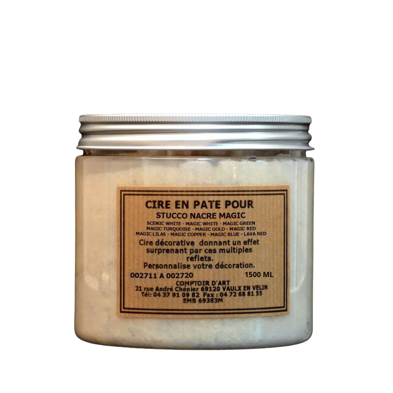 Cire en Pate Solvant Pr Stucco Nacre Magic (À Effet Subtil) Senic White