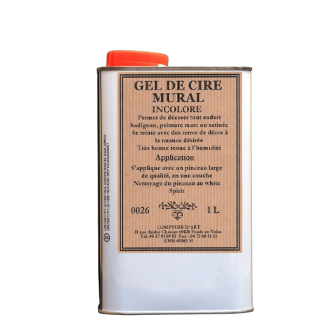 Gel de Cire Murale Solvant Incolore