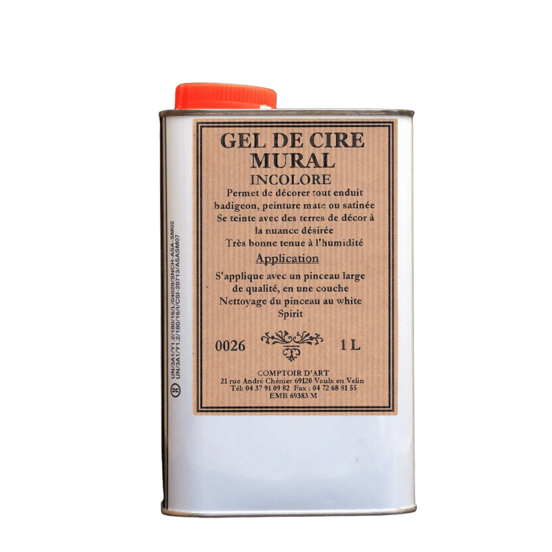 Gel de Cire Murale Solvant Incolore