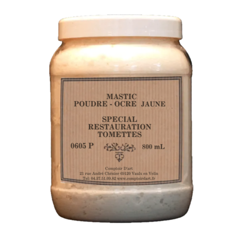 Mastic réparation tomette 0605P – Rebouchage terre cuite | Comptoir d'Art