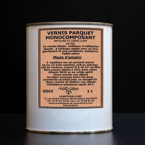 VERNIS PARQUET MONOCOMPOSANT POLYURETHANE SATINE ET BRILLANT - 0503