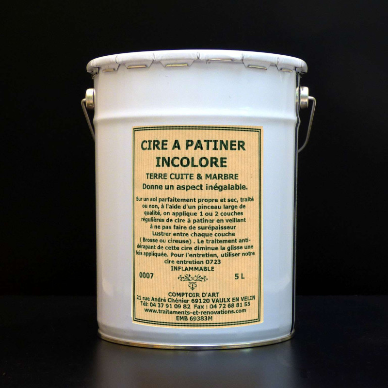 CIRE SOLVANT A PATINER LES TERRES CUITES INCOLORE - 0007
