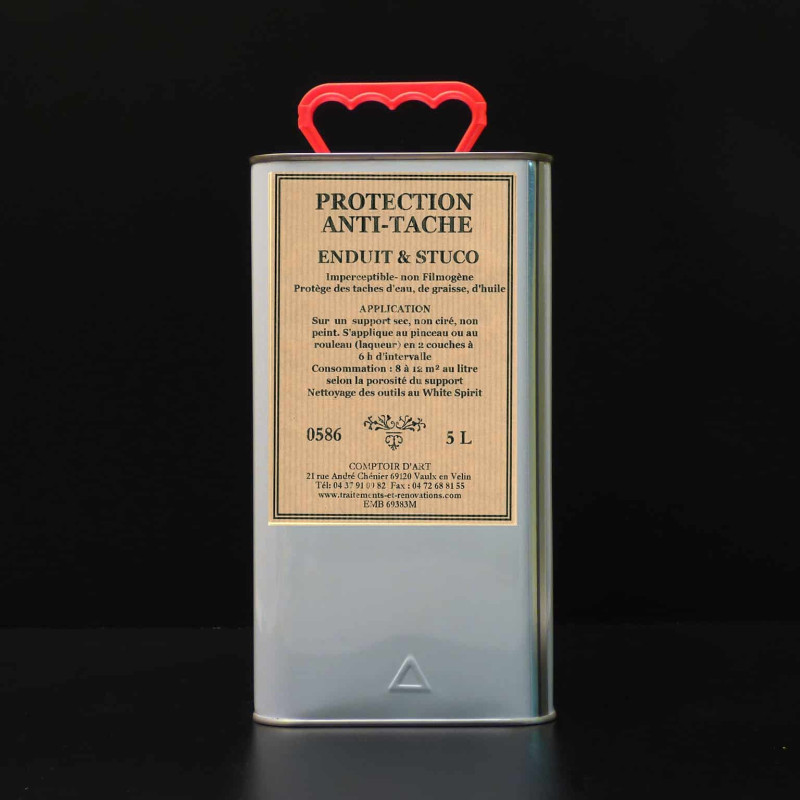 PROTECTION SOLVANT ANTITACHE IMPERCEPTIBLE POUR ENDUIT ET STUCCO - 0586