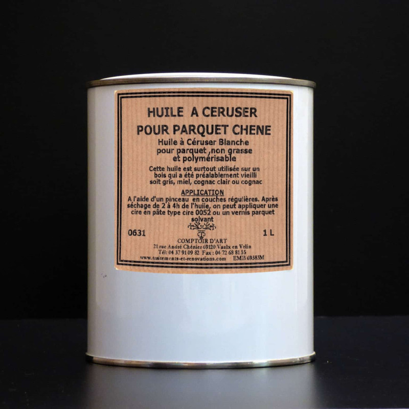 HUILE SOLVANTE A CERUSER BLANCHE POUR PARQUET CHENE - 0631