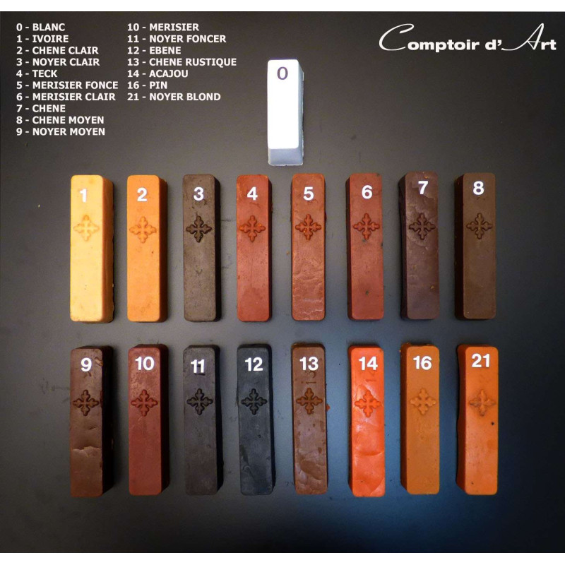 CIRE DE REBOUCHAGE MALLEABLE, A LA CIRE DE CARNAUBA - 0011/52Gr
