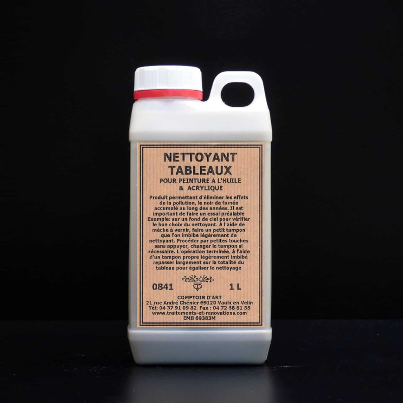 NETTOYANT TABLEAUX POUR PEINTURE A L'HUILE OU ACRYLIQUE - 0841