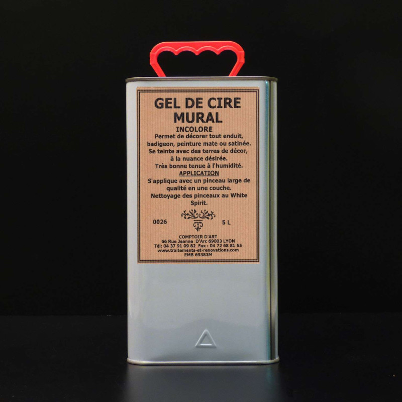 GEL DE CIRE MURALE SOLVANT INCOLORE - 0026
