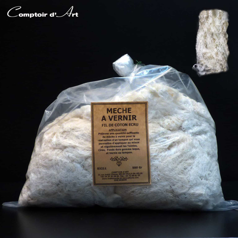MECHE COTON A VERNIR (FIL DE COTON)
