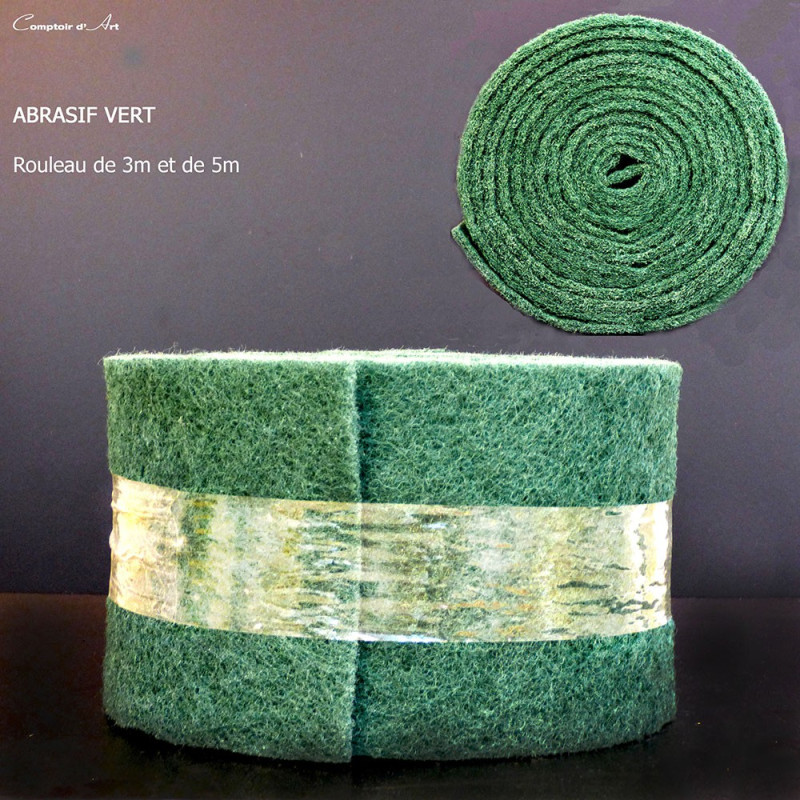 ABRASIF VERT EN ROULEAU DE 5 METRES