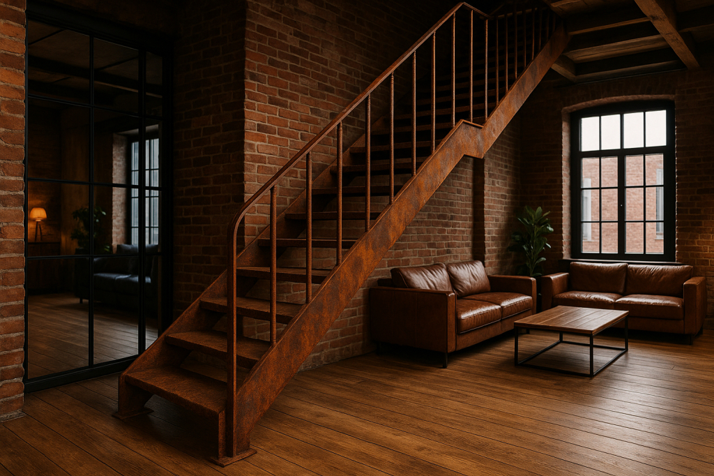 Comment rouiller un escalier métallique pour un style industriel | Rouillant Fer