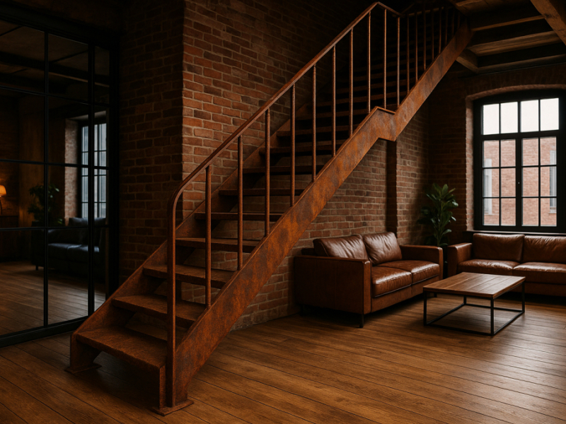 Comment rouiller un escalier métallique pour un style industriel | Rouillant Fer