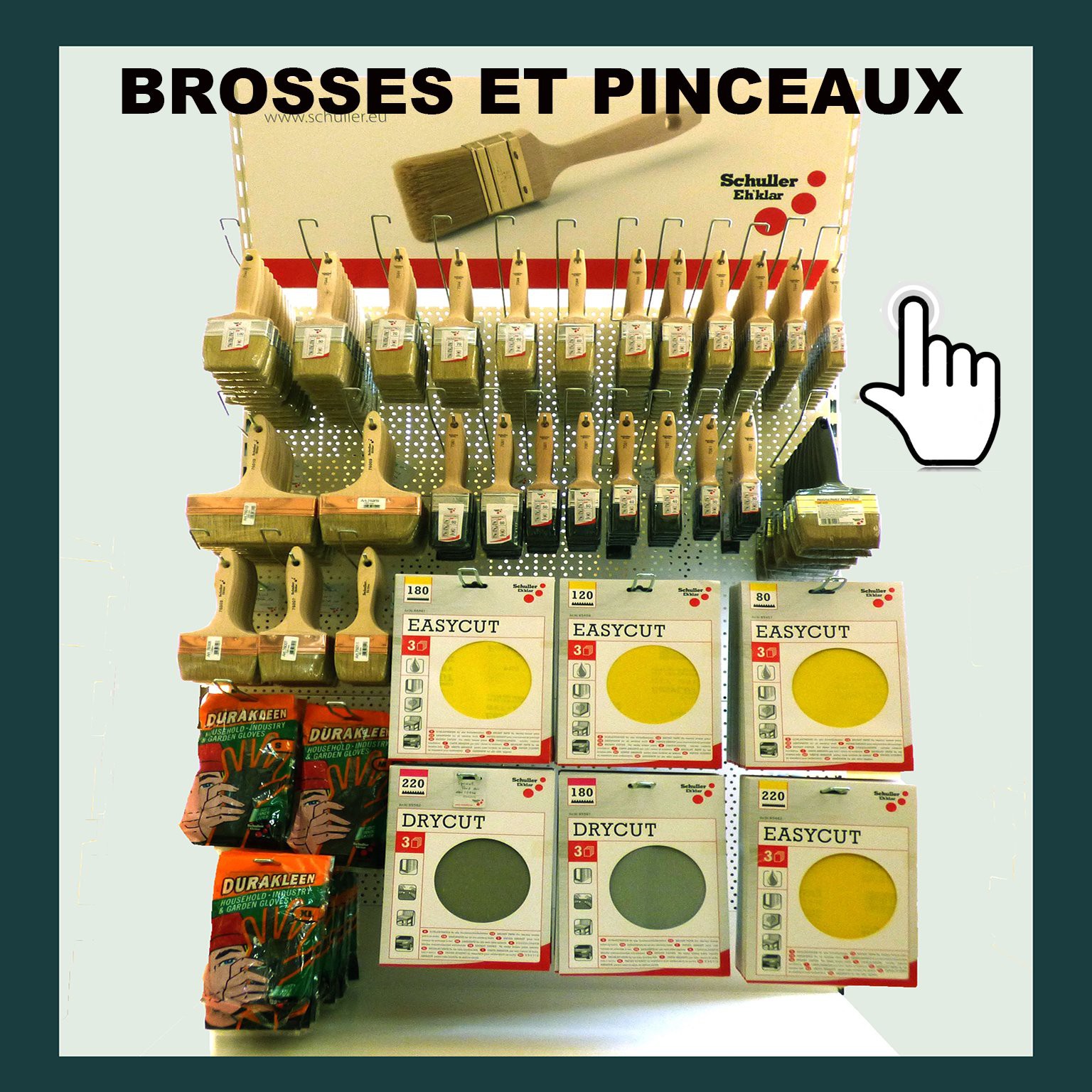 Pinceau/Spalter/Brosse 100mm / Made in France/pour Murs, Meubles à