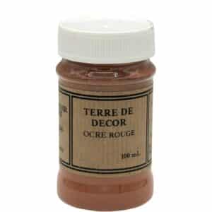 terre de décor ocre rouge
