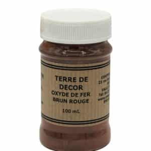 terre de décor oxyde de fer brun rouge