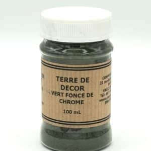 terre de décor vert fonce de chrome