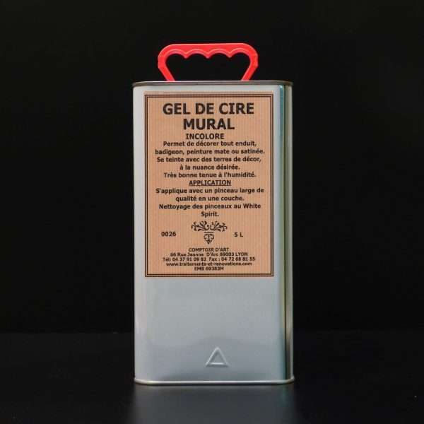 GEL DE CIRE MURALE SOLVANT INCOLORE