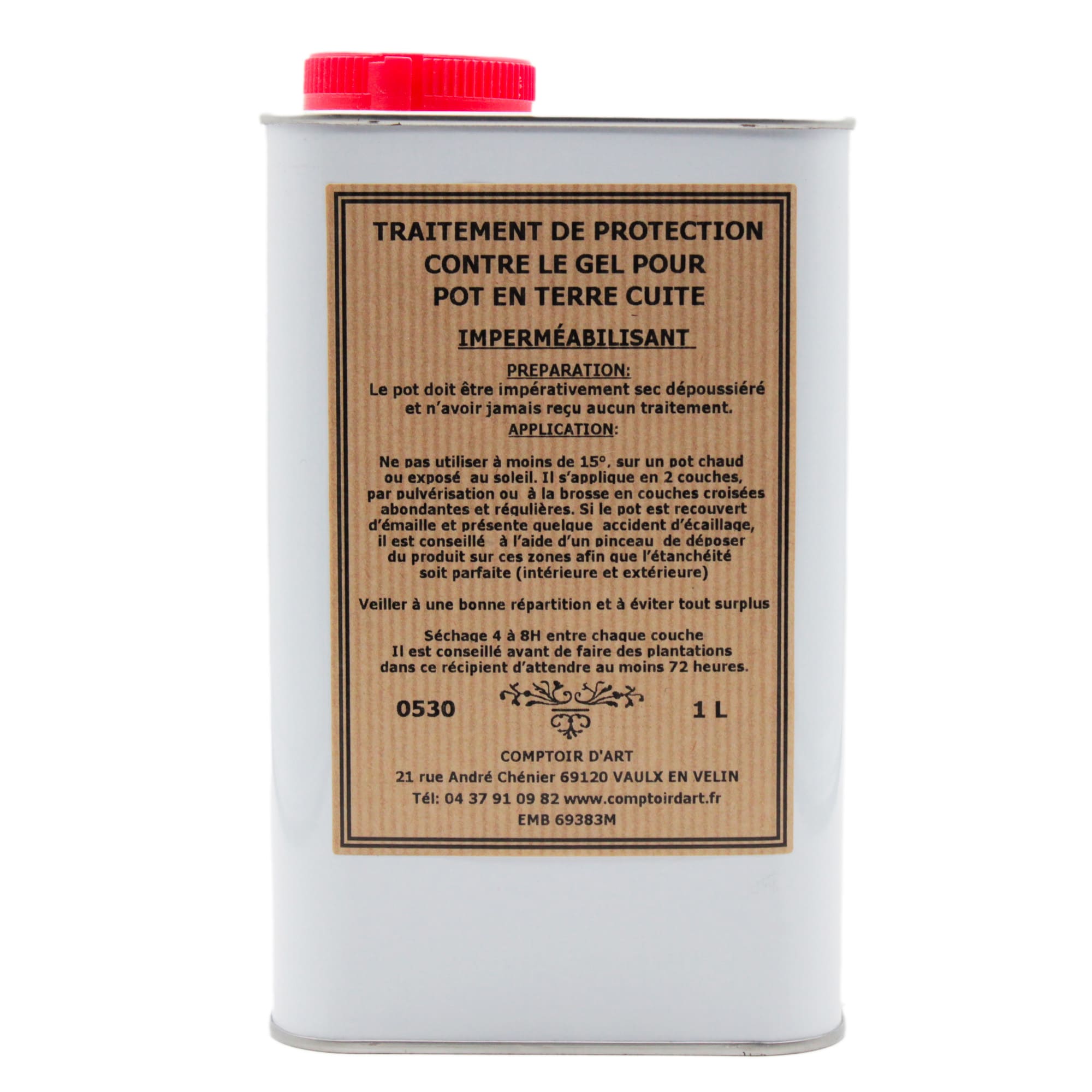 0530 permet de maintenir vos pots en bon état même après une exposition au gel.