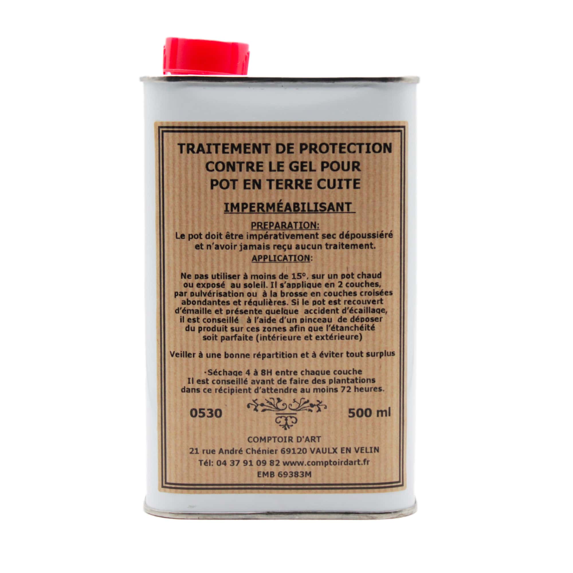0530 permet de maintenir vos pots en bon état même après une exposition au gel.