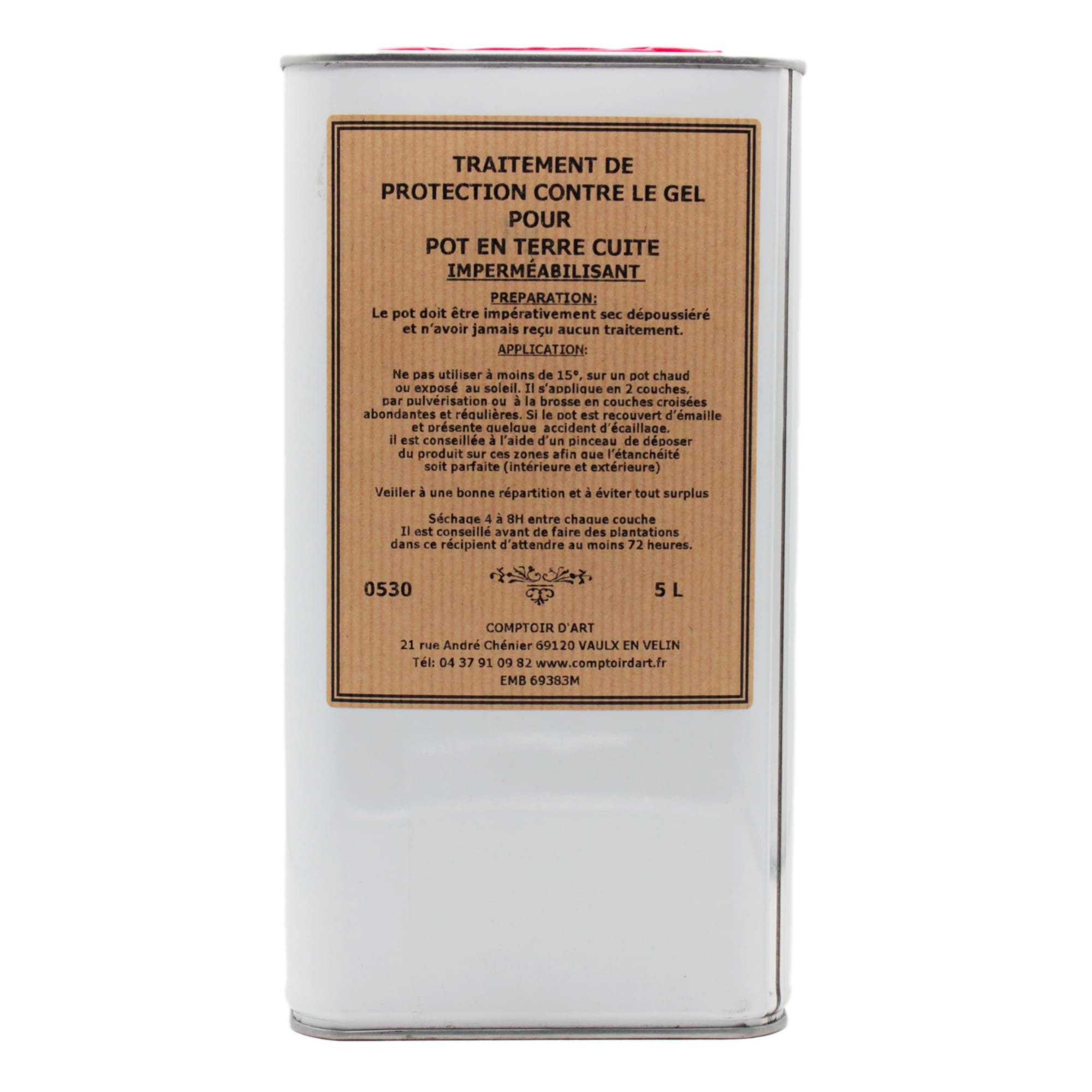 0530 permet de maintenir vos pots en bon état même après une exposition au gel.