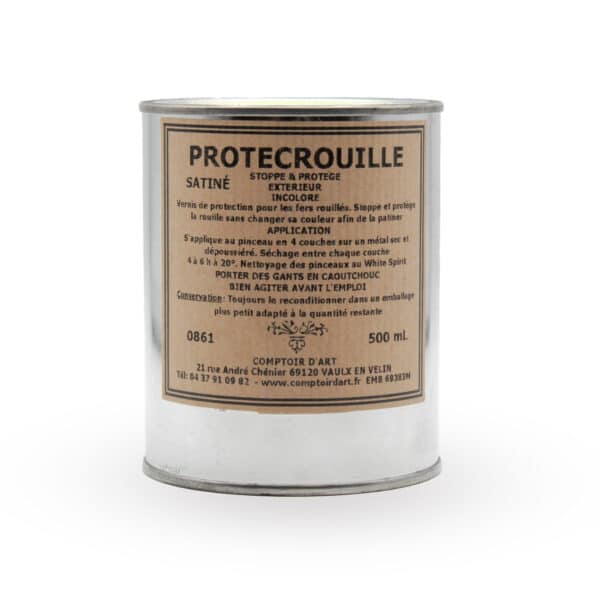 Vernis Protec Rouille satiné 500ml