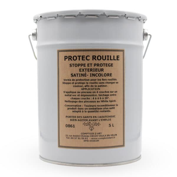 Vernis Protec Rouille satiné 5l