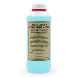 Ce Brunisseur noir acier permet de teinter et patiner par oxydation les métaux ferreux ainsi que le zinc en Noir.