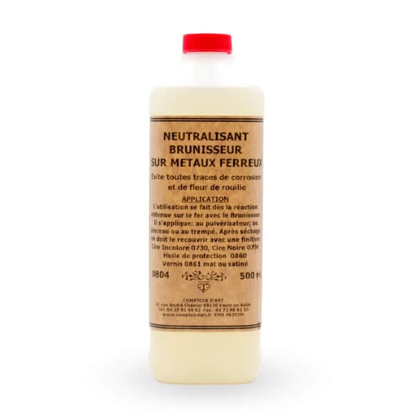 Neutralisant pour brunisseur métaux ferreux 500ml