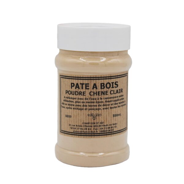 Pâte a bois en poudre chene clair 330ml