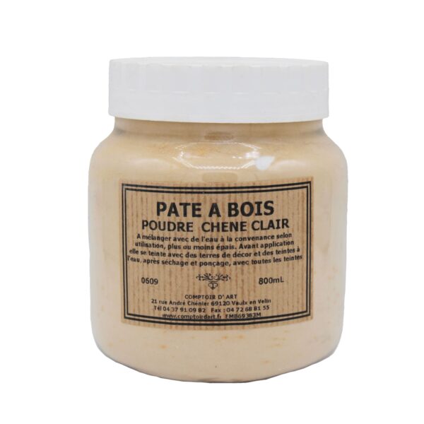 Pâte a bois en poudre chene clair 800ml