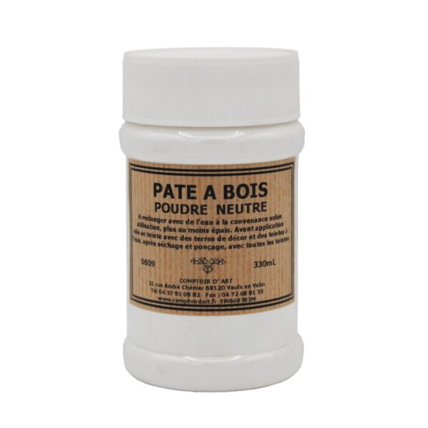 Pâte a bois en poudre neutre 330ml