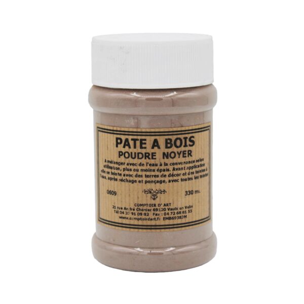Pâte a bois en poudre noyer 330ml