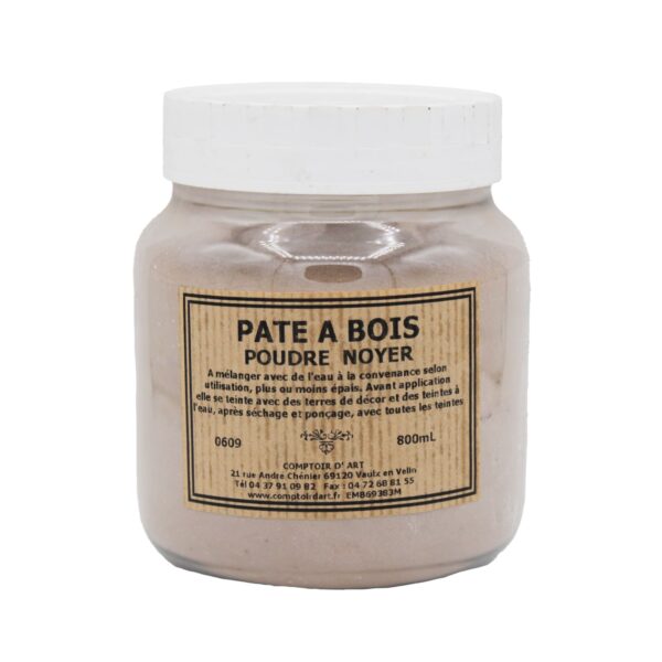 Pâte a bois en poudre noyer 800ml